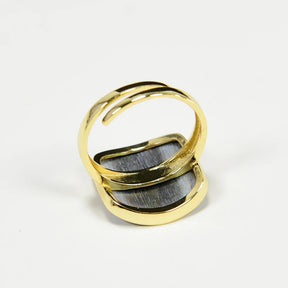 Black Mother Of Pearl Ring