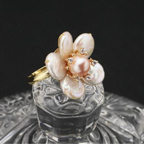 Flower Pearl Ring