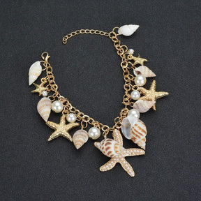 Ankle Bracelet with Shell Pendants