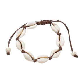 Brown Cowrie Shell Ankle Bracelet