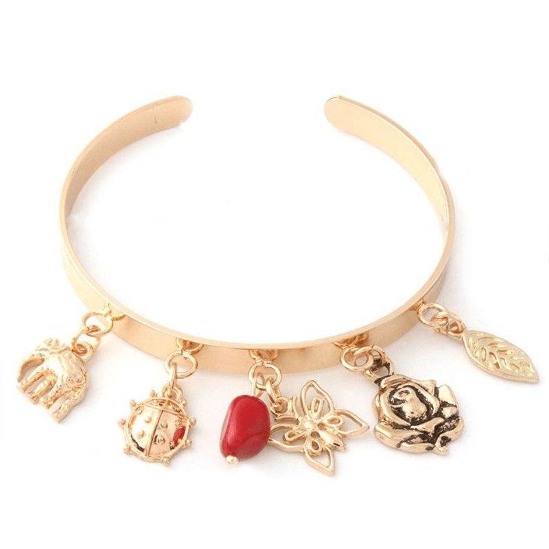 Ankle Bracelet with Coral Seashell