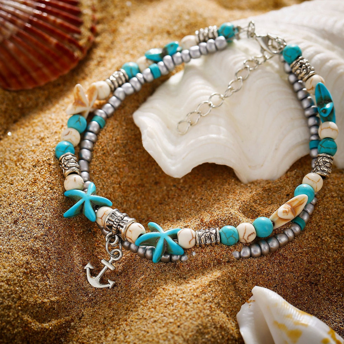 Seashell Anchor Bracelet for Women