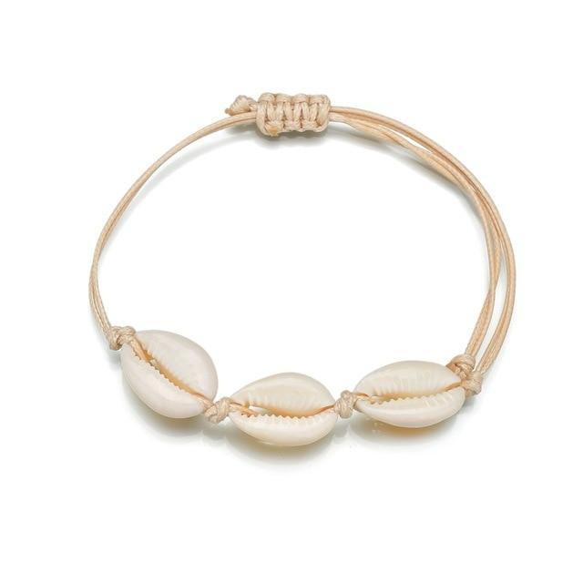 Braided Cowrie Shell Bracelet
