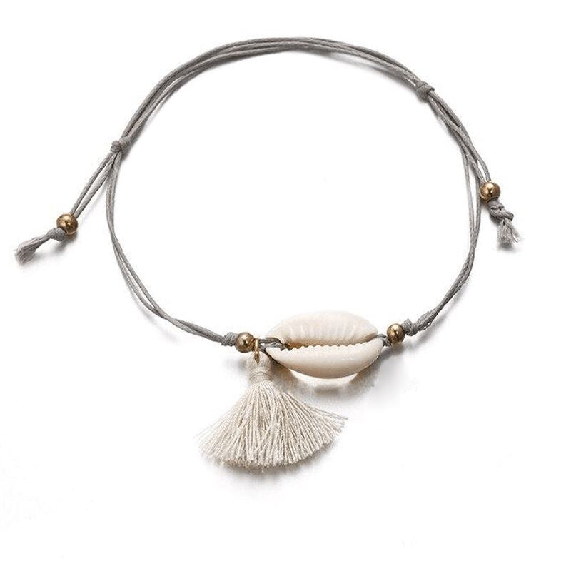 Woven Maritime Seashell Bracelet