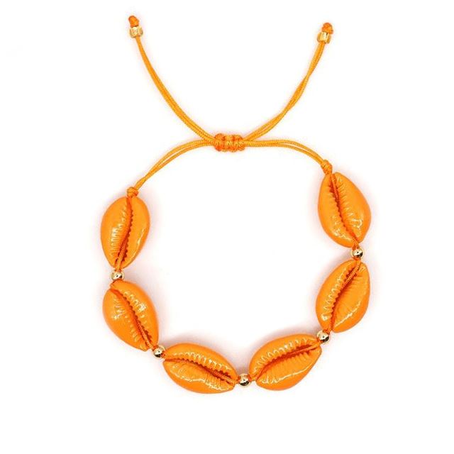 Orange Shell Bracelet