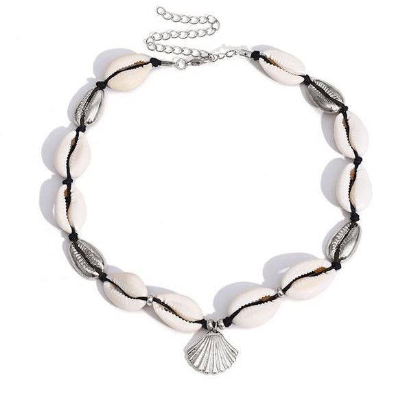 Shell Necklace Choker Cowrie