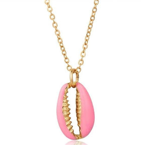 Pendant Shell Cowrie Pink